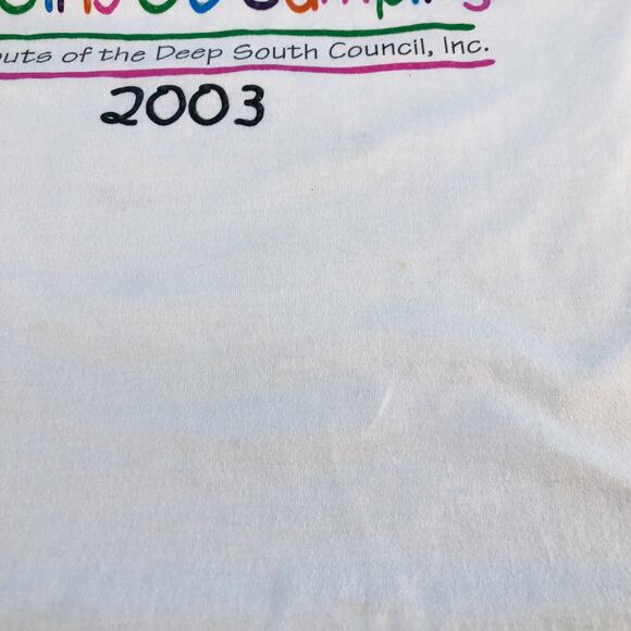 Girl Scouts Big Girls Go Camping 2003 tshirt Y2K vintage - Picture 7 of 7